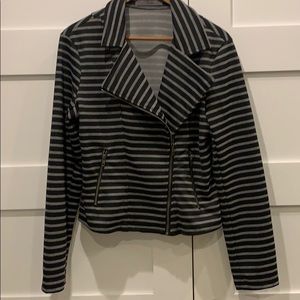 Striped Moto Jacket/Blazer